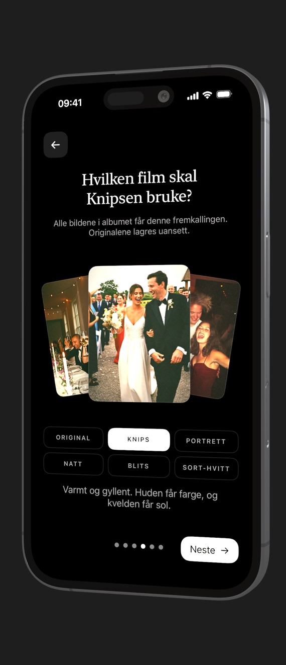 De seks filmene å velge mellom